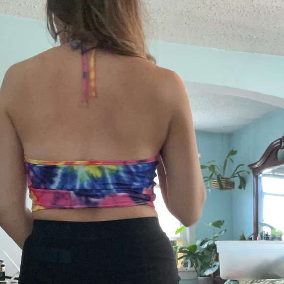 Rainbow Halter Tie Top - Picture 4 of 8